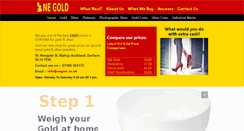 Desktop Screenshot of negold.co.uk